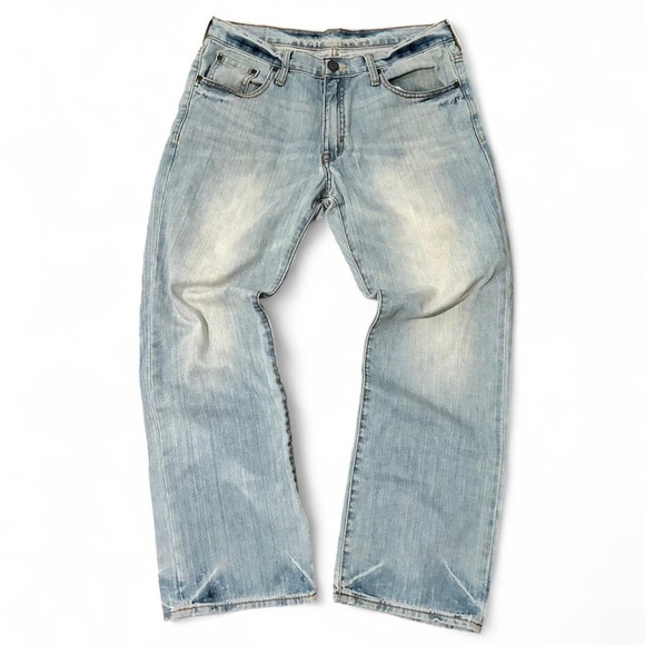 Old Navy Men's Faded Blue Relaxed Jeans - Picture 1 of 3